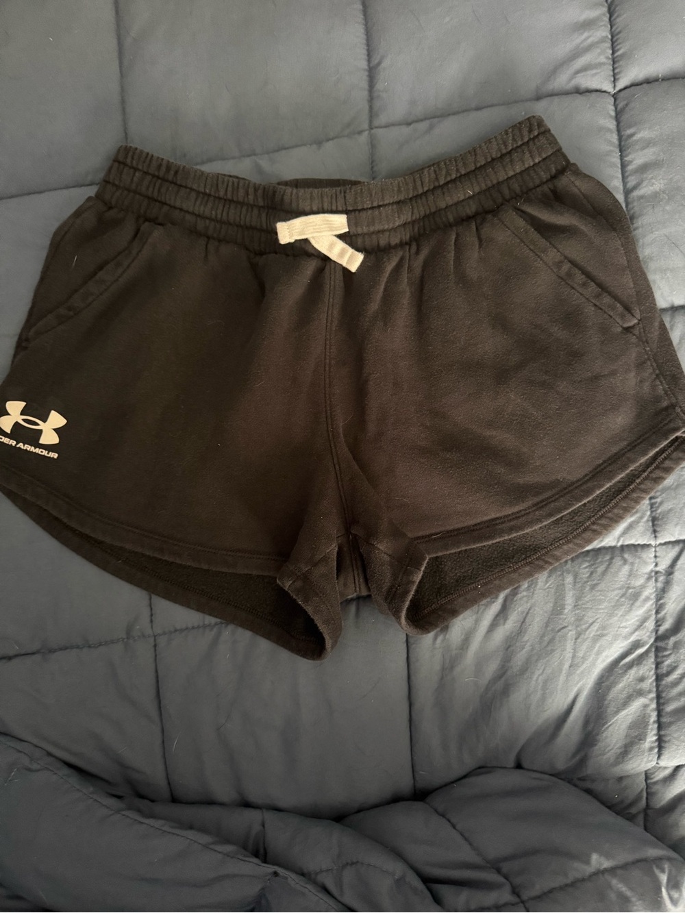 Under Armour Women's Black Athletic Drawstring Shorts